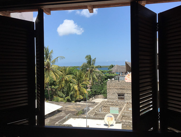 View from window in Lamu Old Town